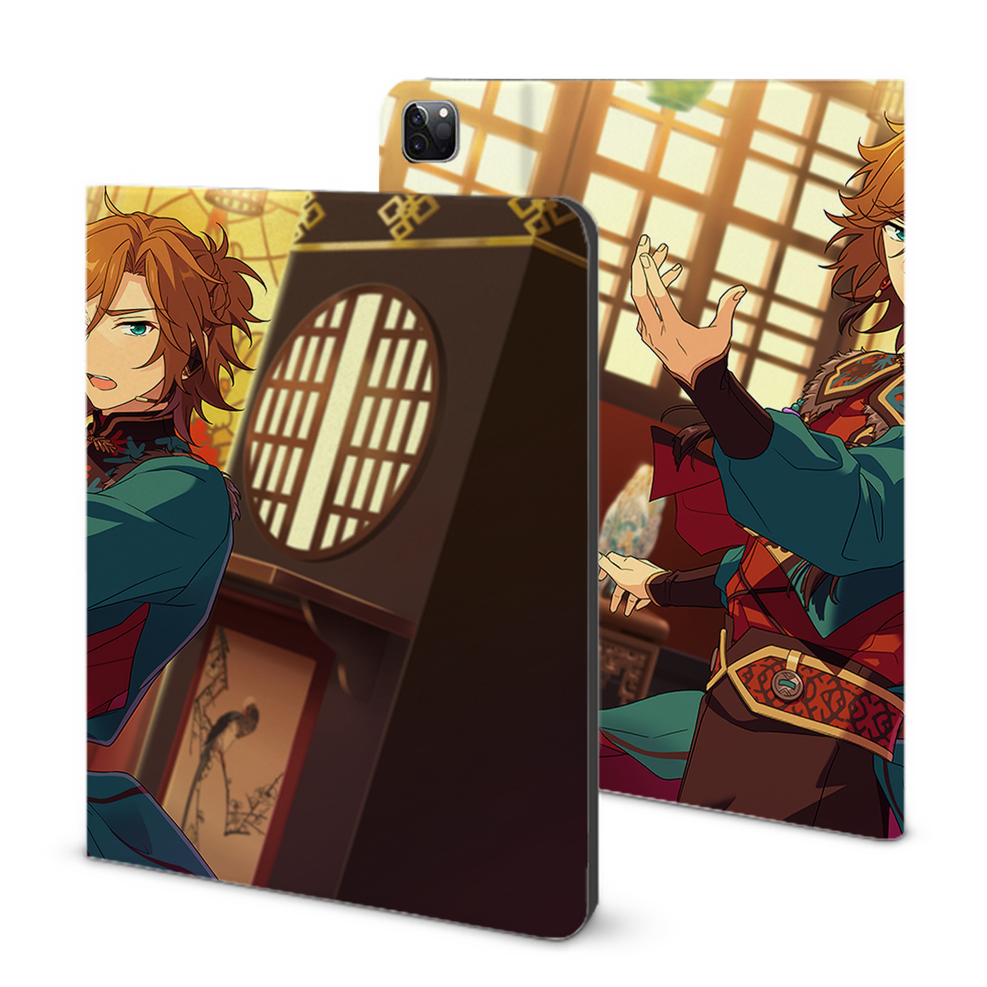 （画像用） あんさんぶるスターズ! Ensemble Stars IPad ケース ブック型 PUレザー TPU 耐衝撃 軽量 薄型 ペン収納なし 全面保護 IPad 各モデル対応